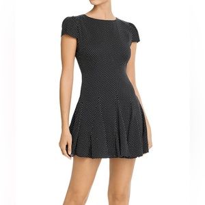 Alice + Olivia Black and White Mini Dress